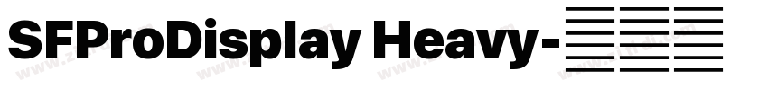 SFProDisplay Heavy字体转换